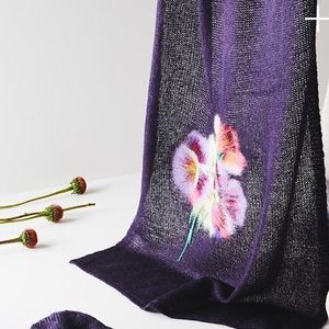 Anthropologie Felted Bouquet Scarf